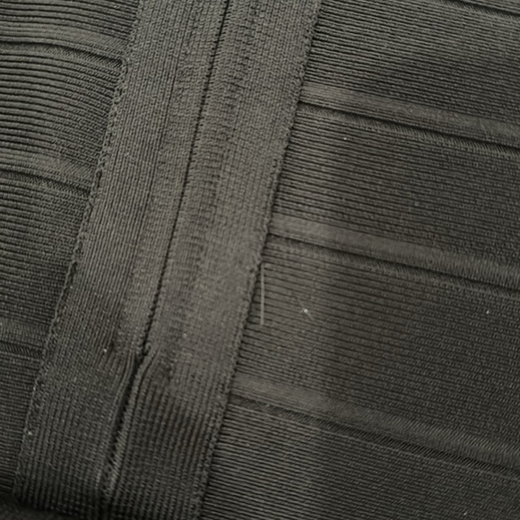 NWOT Herve Leger black beaded skirt - Picture 5 of 7